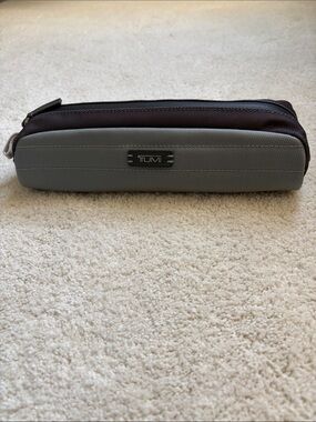 Tumi Charcoal Gray + Black Trim Men’s Cord Pouch
